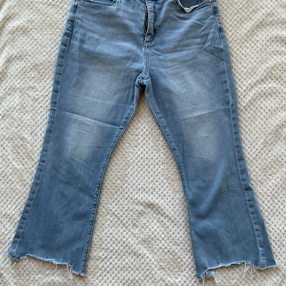 LOFT Light Blue Flare Jeans - Picture 1 of 1